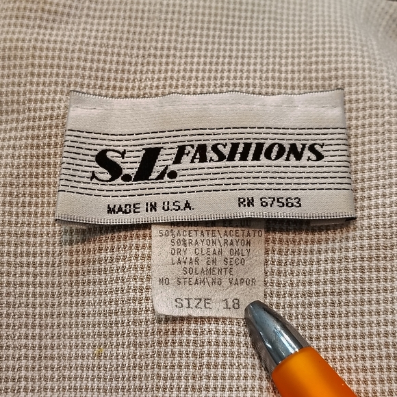 S L. Fashions Vintage Women's Sz 18 Cottage Core Grandma Core Dress - Picture 10 of 12